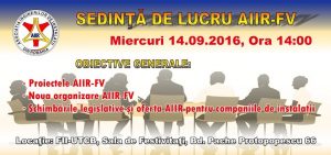 Miercuri 14 Septembrie 2016, Președintele Asociației Coșarilor dl. Cristian CETĂȚEANU a participat la Ședința de lucru a Asociației Inginerilor 